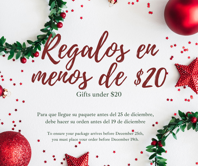 Regalos en menos de $20