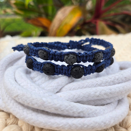 Pulseras con piedas volcánicas, aromaterapia, variedad de colores