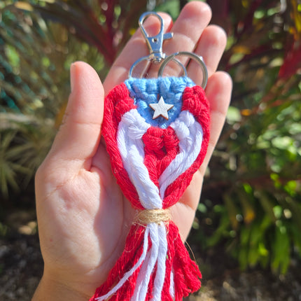 Llavero bandera de Puerto Rico