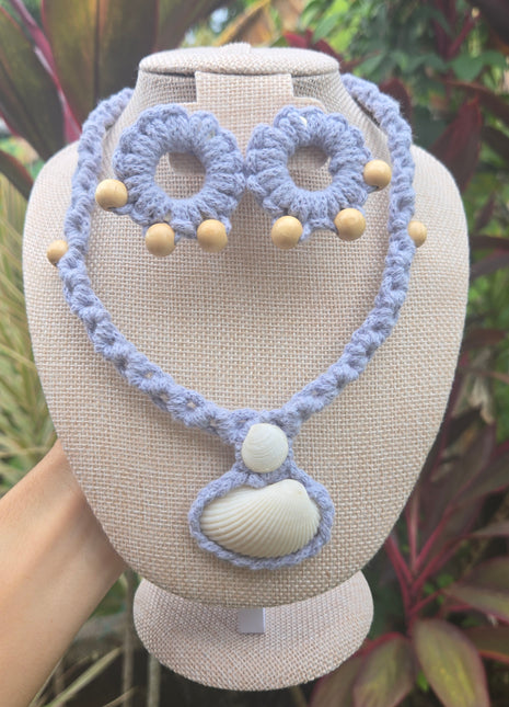 Set Mar Caribe_collar, aretes y diadema