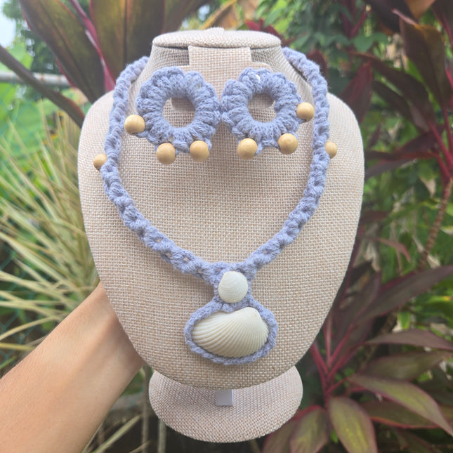 Set Mar Caribe_collar, aretes y diadema