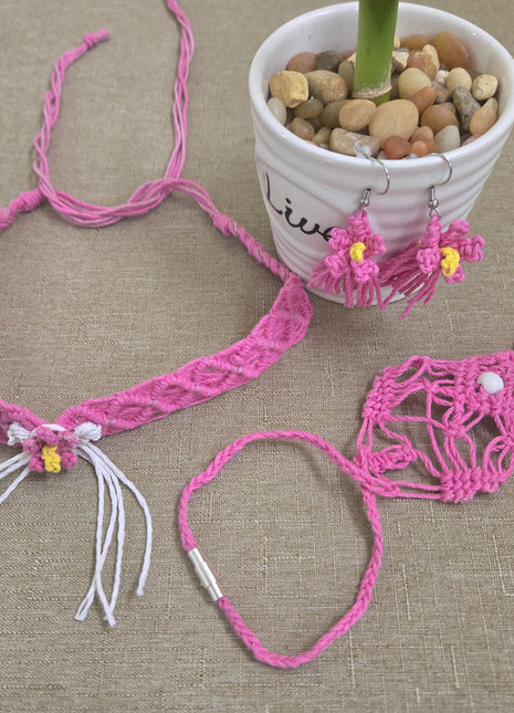Set Flor Nacional_choker, aretes y pulsera/anillo