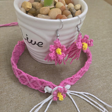 Set Flor Nacional_choker, aretes y pulsera/anillo