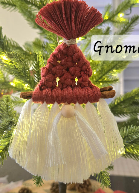 Ornamentos Navideños en Macramé