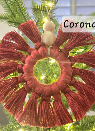 Ornamentos Navideños en Macramé