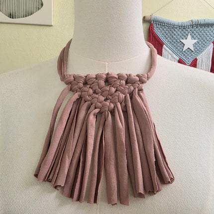 Collar de trapillo ajustable suave cómodo para playa, piscina o paseos_4 colores a escoger