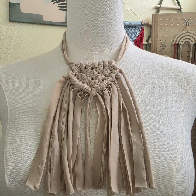 Collar de trapillo ajustable suave cómodo para playa, piscina o paseos_4 colores a escoger