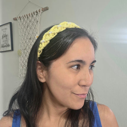 Diadema en macramé para adultas cómoda, ligera, fresca, look boho_4 colores a escoger
