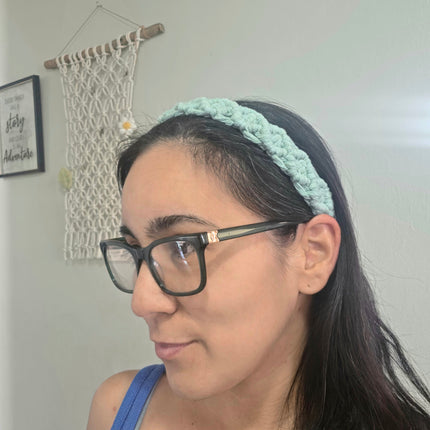 Diadema en macramé para adultas cómoda, ligera, fresca, look boho_4 colores a escoger