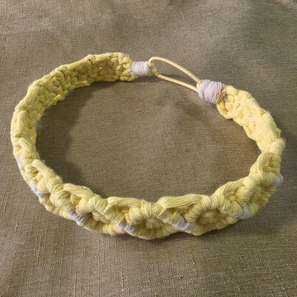 Diadema en macramé para adultas cómoda, ligera, fresca, look boho_4 colores a escoger