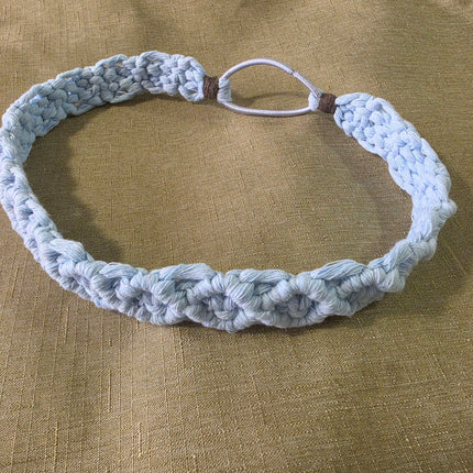 Diadema en macramé para adultas cómoda, ligera, fresca, look boho_4 colores a escoger