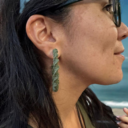 Pendientes de aro grande_6 colores a escoger