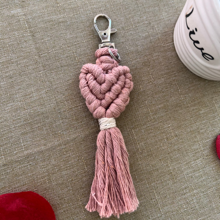 Llavero con diseño de corazón, 3 colores