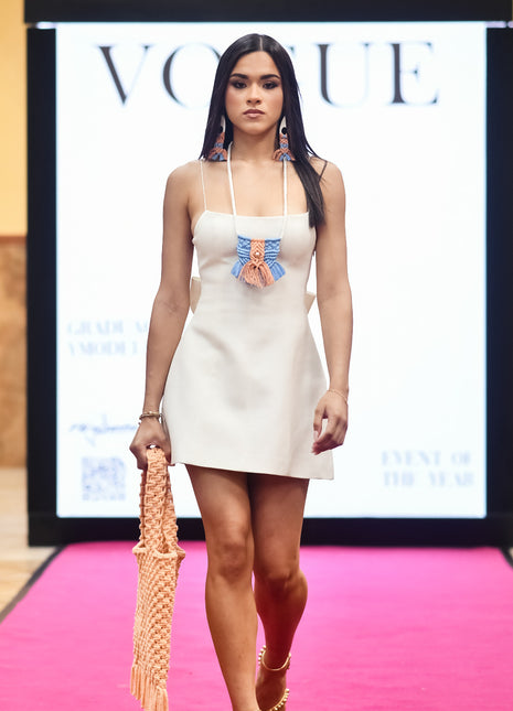 Set Coral del mar_ collar y aretes