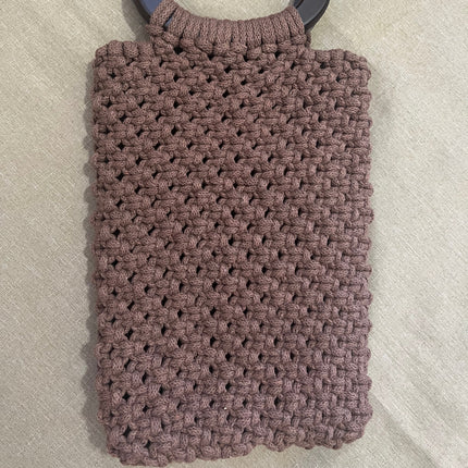 Cartera de mano color café