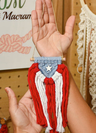 Bandera de Puerto Rico para retrovisor de vehículo