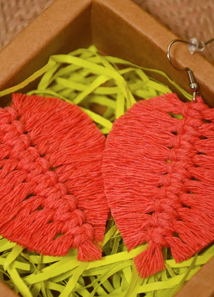 Aretes de hojas_varios colores a escoger