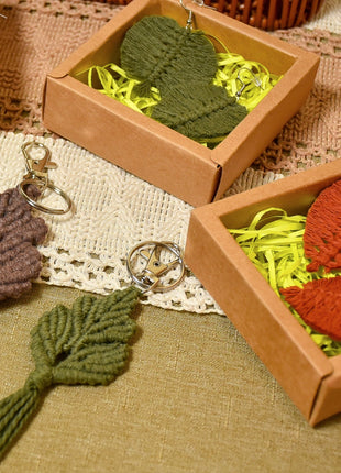 Aretes de hojas_varios colores a escoger