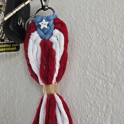 Llavero bandera de Puerto Rico