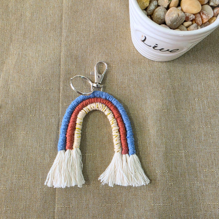 Keychain or wallet charm rainbow_two colors to choose from