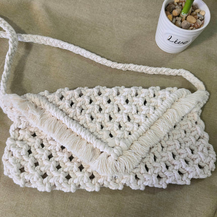 Cartera crossbody color natural
