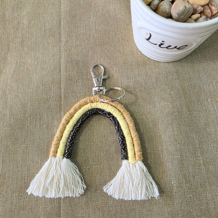 Keychain or wallet charm rainbow_two colors to choose from