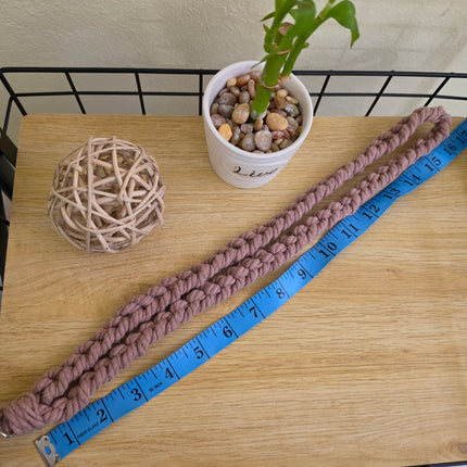 Lanyard trenzado en macramé