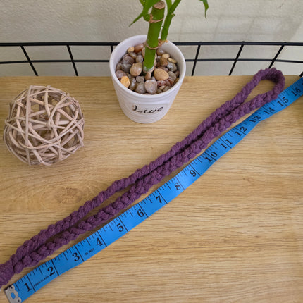 Lanyard trenzado en macramé